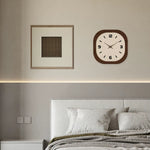 Horloge Murale Carrée "Lumière" – Porcelaine de Cristal & Bois Style Rétro French - Vignette | La Belle Horloge