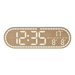 Horloge Murale LED Digitale – Design Bois Minimaliste avec Température et Date - Vignette | La Belle Horloge