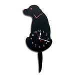 Horloge Murale Silhouette Chien – Queue Pendulaire Animée & Design Acrylique - Vignette | La Belle Horloge