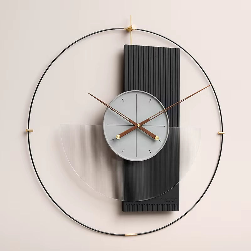 Aesthetic Design Wall Clocks Nordic Korean Simple Restaurant Modern Clock Wall round Korean Vintage Reloj De Pared Home Decor