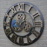 Horloge Murale "Industrial Gear" – Design Artisanal Vintage & Style LOFT - Vignette | La Belle Horloge