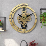 Horloge Murale "Industrial Gear Rotating" – Design Artistique & Engrenages Mobiles - Vignette | La Belle Horloge