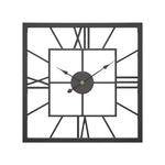Horloge Murale Géométrique "Square Minimalist" – Fer Forgé & Design Industriel - Vignette | La Belle Horloge