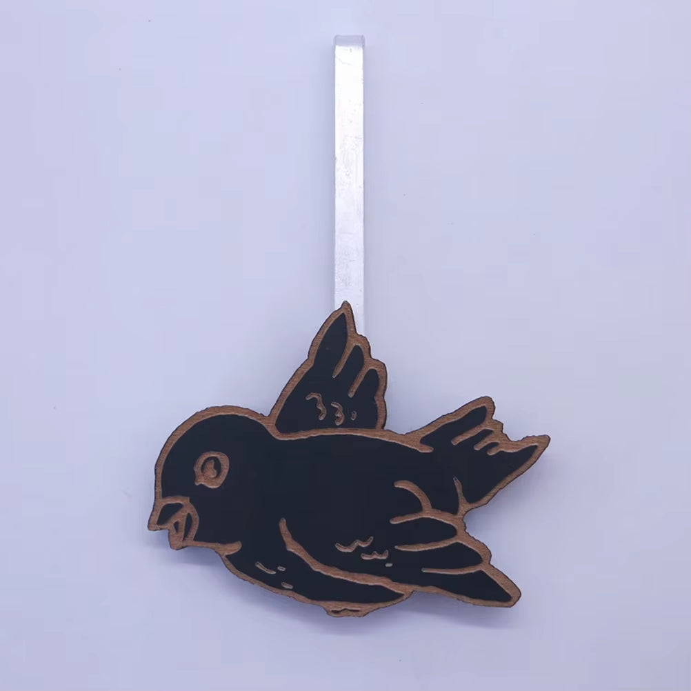 1PC Creative Elegant Cuckoo House Hanging Clock Wall Clock Wooden Clock with Chime and Pendulum for Home Office Living Room