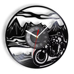 Horloge Murale "American Chopper" – Vinyle Recyclé & Design Moto Custom - Vignette | La Belle Horloge