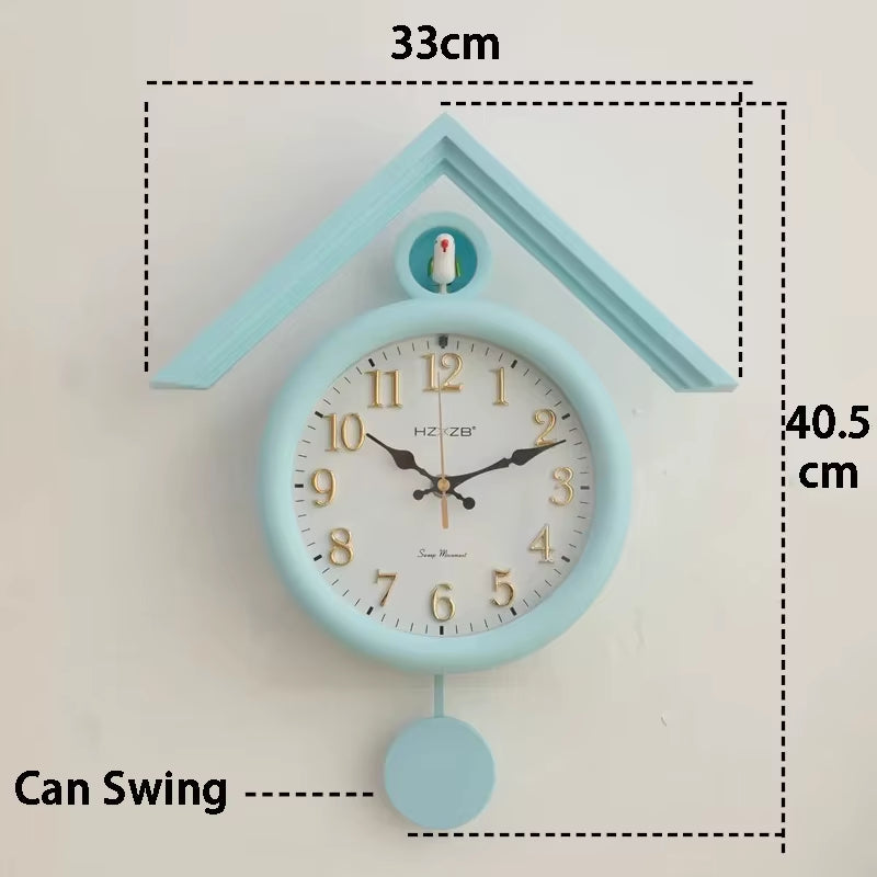 Luminous Wall Clock Luxury Cuckoo Clocks Led Watch Retro Table Clock Bedroom Silent Living Room Decoration Elegant Room Ornament