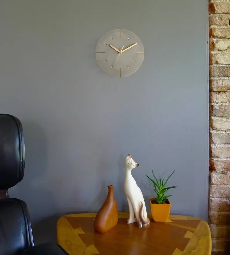 Nordic Cement Wall Clock Modern Creative Silent Clocks Wall Home Decor Large 3D Watch Home Living Room Decoration