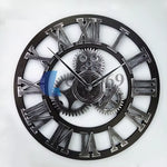 Horloge Murale "Industrial Gear" – Design Artisanal Vintage & Style LOFT - Vignette | La Belle Horloge