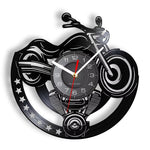 Horloge Murale "American Chopper" – Vinyle Recyclé & Design Moto Custom - Vignette | La Belle Horloge