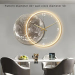 Horloge Murale LED Lune XXL – Grande Horloge Salon Lumineuse Design Luxe - Vignette | La Belle Horloge