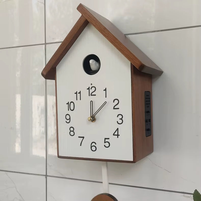 Vintage Wooden Cuckoo Wall Clock Handcrafted Pendulum Wall Clock for Interior Living Room Cuccu Watch Home Decor Gift 2026