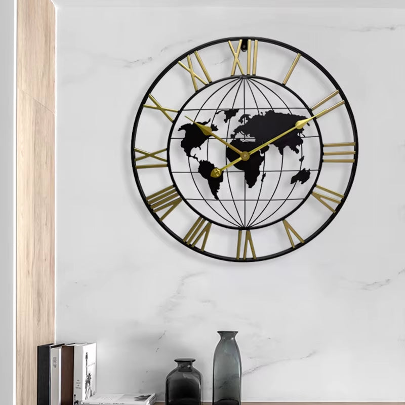 Iron Vintage Industrial Decorative Clock