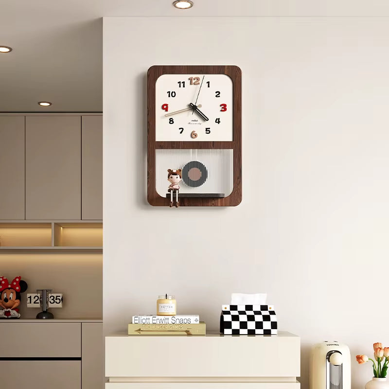 Vintage Creative Clock Wall Clock Living Room Modern Fashion Silent Retro High End Home Clock