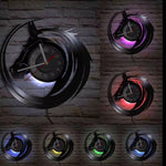 Horloge Murale Vinyle "Chevaux Sauvages" – Design Équin 3D & Éclairage LED - Vignette | La Belle Horloge