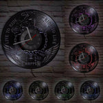 Horloge Vinyle Moto — Déco Murale Motard & Biker - Vignette | La Belle Horloge