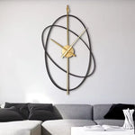 Horloge Murale "Simple Art" – Design Oval Métal & Mouvement Silencieux - Vignette | La Belle Horloge