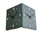 Horloge d'Angle Double Face "Creative Light Sensor" – Design Carré & Capteur Intelligent - Vignette | La Belle Horloge