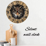 Horloge Murale "Esprit Sauvage" en Bois – Design Animalier & Quartz Silencieux - Vignette | La Belle Horloge
