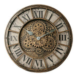 Horloge Murale "Industrial Roman Gear" – Chiffres Romains & Design Engrenages Rétro - Vignette | La Belle Horloge