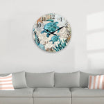 Horloge Murale Tortue Marine – Illustration Océan Carte Nautique Silencieuse - Vignette | La Belle Horloge