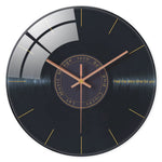 Horloge Murale Vinyle en Verre Trempé — Silencieuse, Style Rétro Musique - Vignette | La Belle Horloge