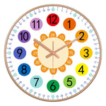 Horloge Pédagogique "24 Styles" – Apprendre l'Heure en Couleurs & Silence 20cm - Vignette | La Belle Horloge