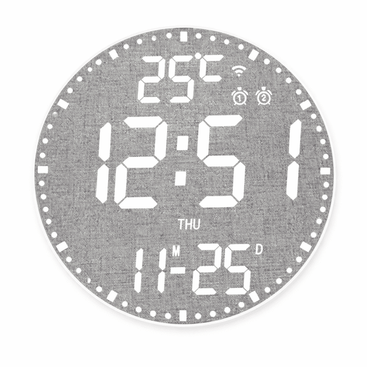 Horloge Murale Connectée "Aura RGB Smart" – Wifi App Control & LED Multicolore