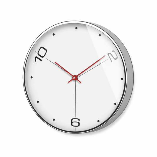 Horloge Murale "Zénith" – Design Nordique Suspendu en Métal Doré