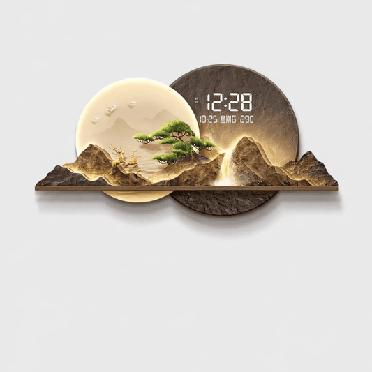 Horloge Murale Nordic Design – Esthétique Minimaliste & Luxe Moderne