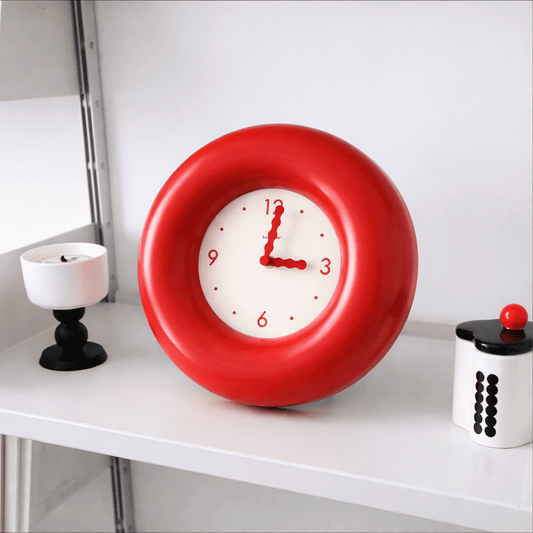Horloge Murale "Cream Bubble" – Design Nordic & Korean Style Minimaliste