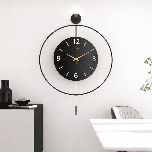 Horloge Murale Lumineuse "Celestial Glow" – Design Artistique LED & Style High-End