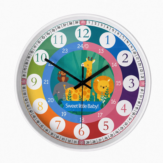 Horloge Murale Éducative Enfant – Apprendre l'Heure en S'amusant