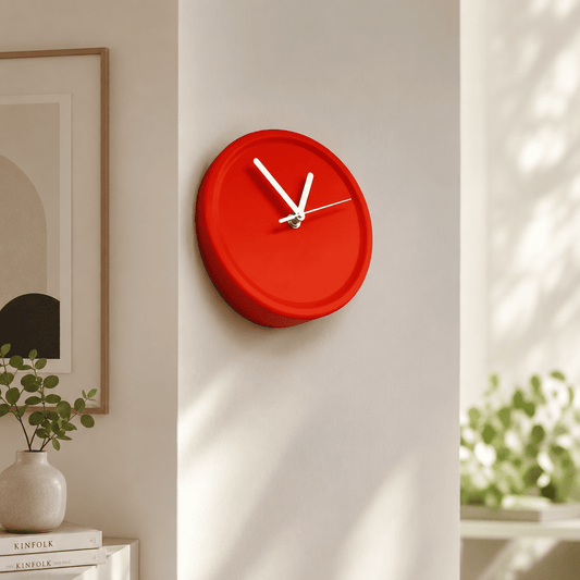 Horloge d'Angle "Horizon" – Design 3D Minimaliste & Mouvement Silencieux
