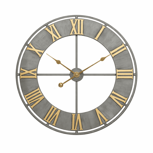 Horloge Murale "American Retro" – Fer Forgé Artisanal & Design Industriel