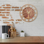 Horloge Murale "Arbre de Vie" en Bois – Style Rustique & Nature - Vignette | La Belle Horloge