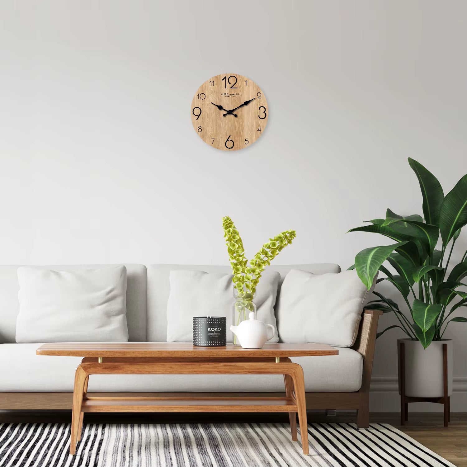 Horloge murale en bois au motif texture imitation bois moderne, idéale pour le salon, la chambre, la cuisine ou la décoration intérieure.
Horloge murale à mouvement quartz silencieux, parfaite comme cadeau de fête.
Tailles disponibles : 10 pouces, 12 pouces, 14 pouces, 16 pouces.
(Piles non incluses