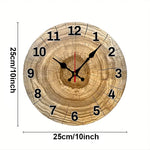 Horloge Murale Bois Tronc d'Arbre – Design Naturel & Silencieuse - Vignette | La Belle Horloge