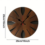 Horloge Murale Bois Géométrique – Découpes Graphiques & Silencieuse - Vignette | La Belle Horloge