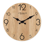 Horloge Murale Bois Chêne Veiné – Design Scandinave Vintage Silencieuse - Vignette | La Belle Horloge