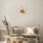 Horloge murale de cuisine style Provence — motif huile d'olive, silencieuse - Vignette | La Belle Horloge