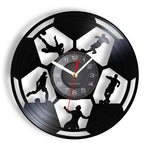 Horloge Murale Vinyle Football — Décoration Disque Vinyle pour Fan de Foot - Vignette | La Belle Horloge