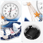 Horloge Marine Murale avec Ancre et Gouvernail - Vignette | La Belle Horloge