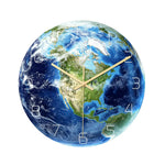 Horloge Murale Planète Terre – Carte du Monde Silencieuse Acrylique - Vignette | La Belle Horloge
