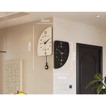 Horloge Murale d'Angle Double Face Noire — Design Moderne Silencieux pour Salon - Vignette | La Belle Horloge