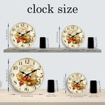 Horloge murale de cuisine style Provence — motif huile d'olive, silencieuse - Vignette | La Belle Horloge