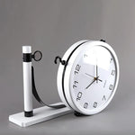Horloge Double Face Oslo – Métal Scandinave pour Salon et Bureau - Vignette | La Belle Horloge