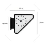 Horloge Murale d'Angle "Angle" – Design Double Face & Métal Nordique - Vignette | La Belle Horloge