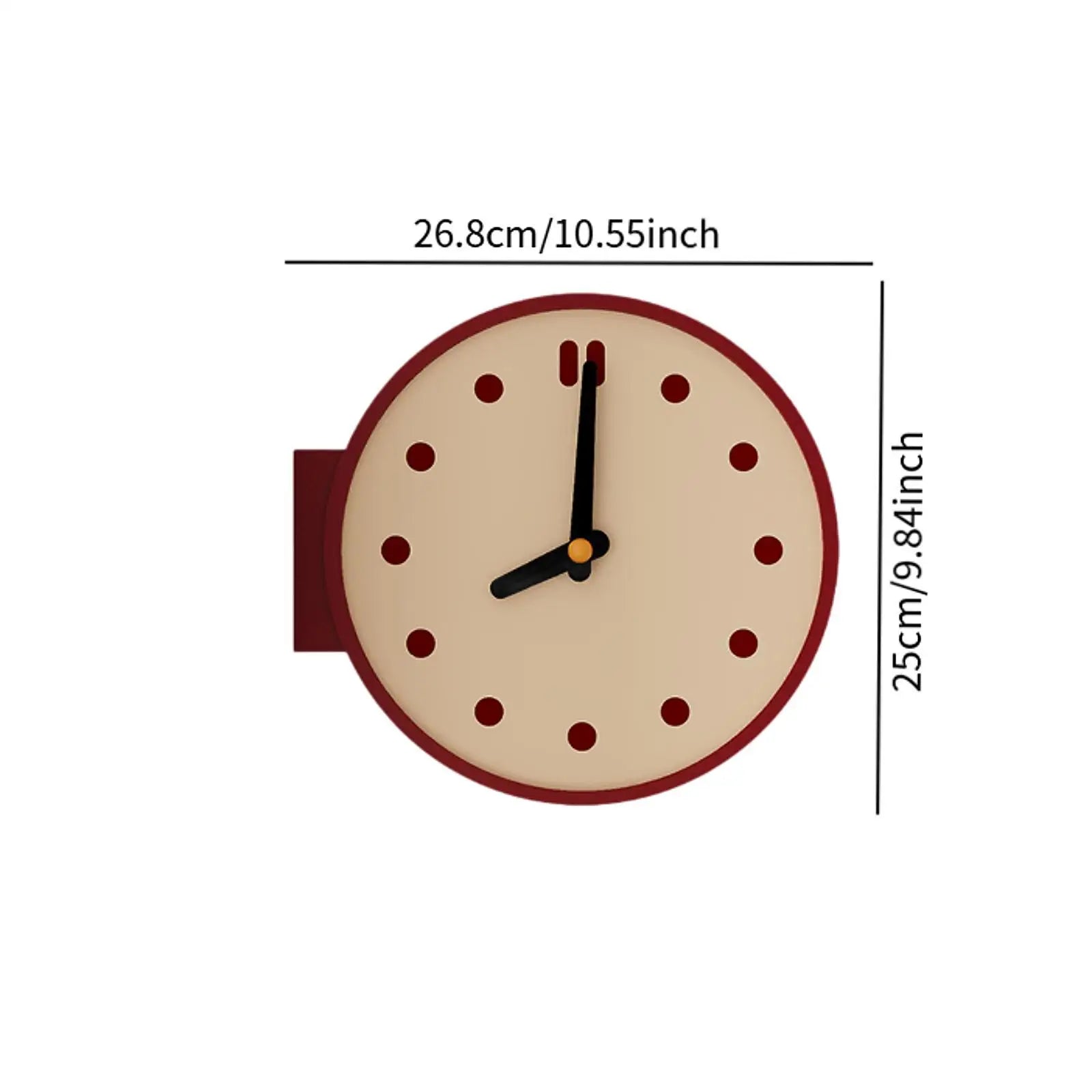 Corner Wall Clock Desktop Clock Minimalist Artwork Creative Double Sided Easy