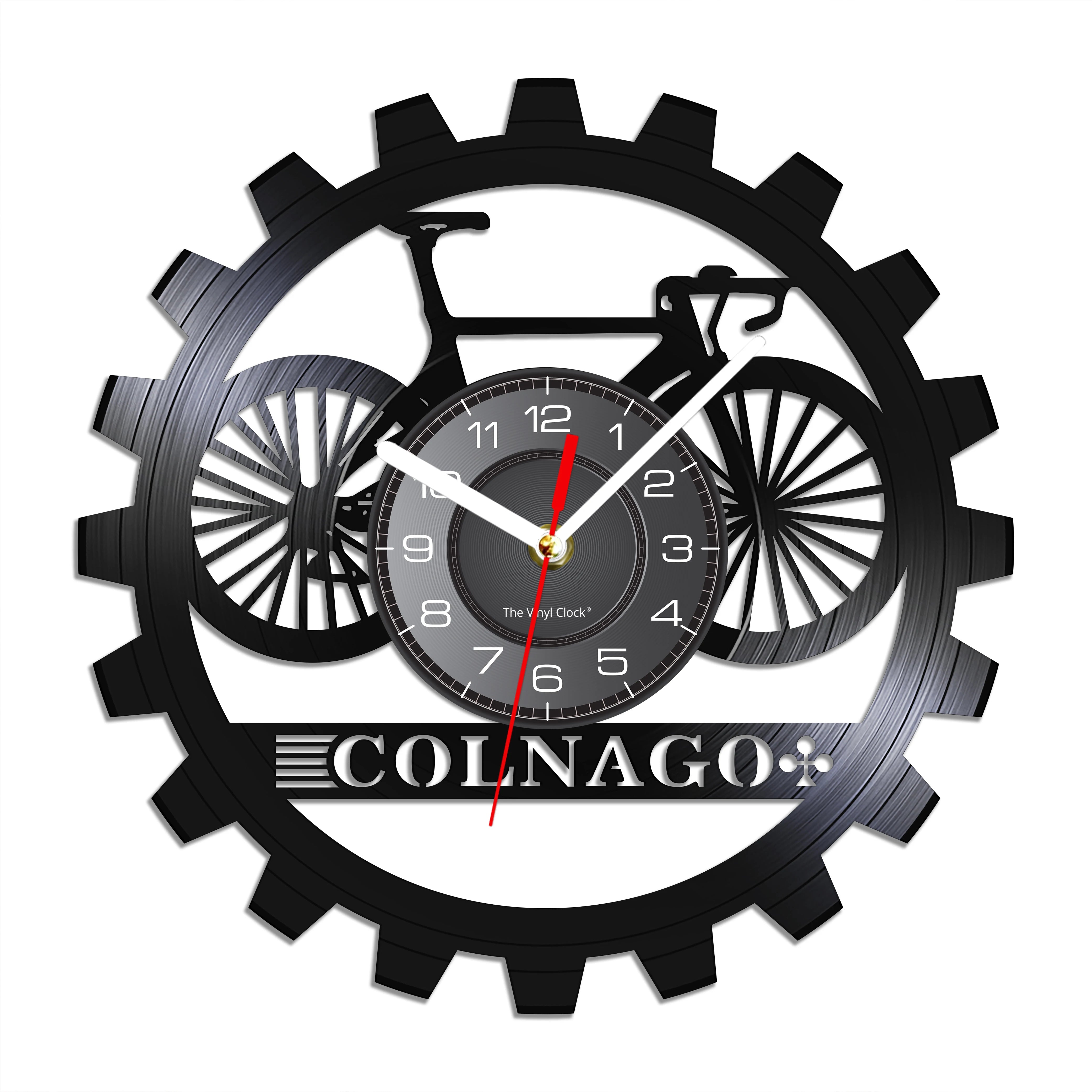 Bicycle Color Changing Wall Light Bike Laser Cut Vinyl Longplay Record Watch Clock Gear Vintage 12"Hanging Decor