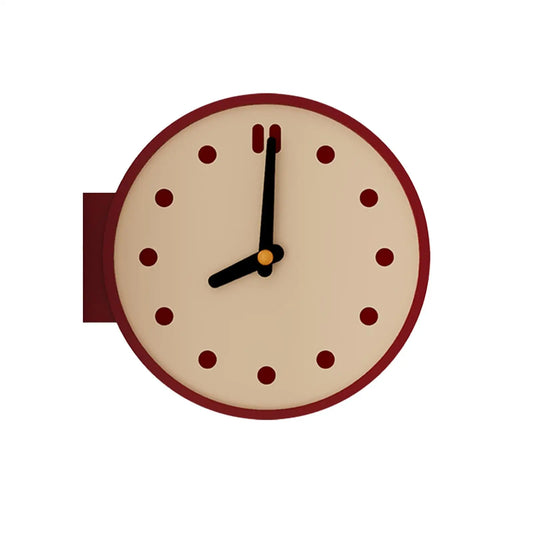Corner Wall Clock Desktop Clock Minimalist Artwork Creative Double Sided Easy